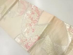 アンティーク 桔梗模様織り出し袋帯(材料)